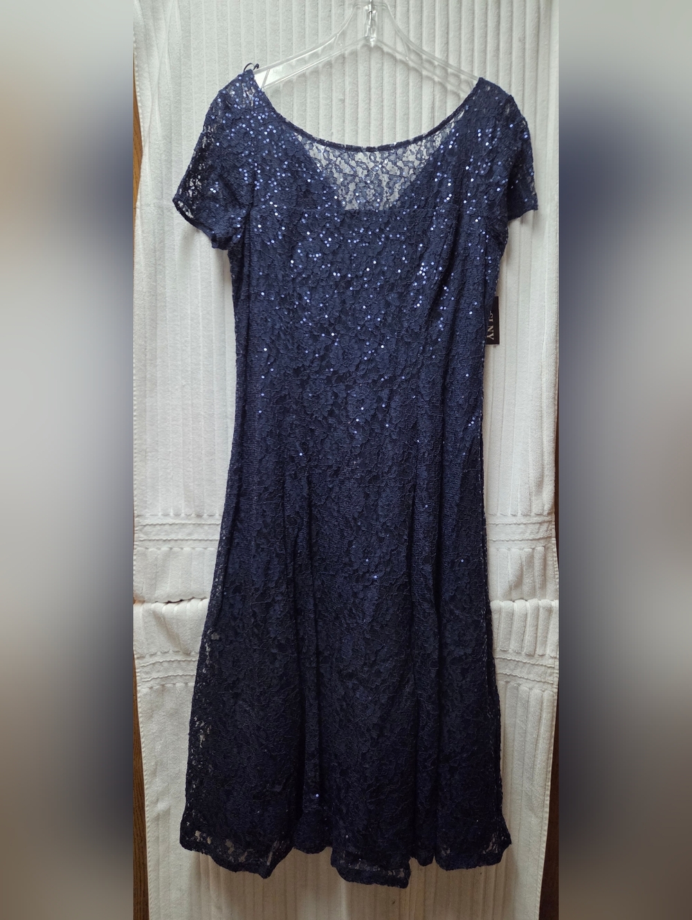SL FashionsSequined Lace Midi Dresses